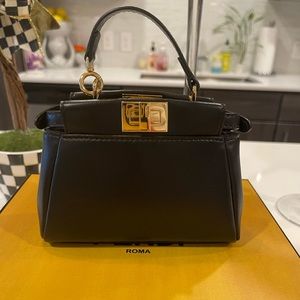 Fendi Micro Peekaboo Black Bag